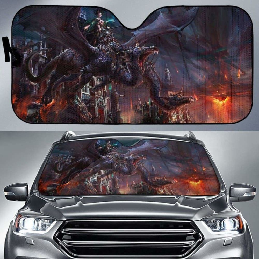 Dark Twin Dragon Sun Shade amazing best gift ideas