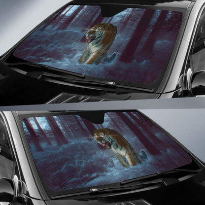 Tiger Predator Forest Surreal FantasyK K Car Sun Shade