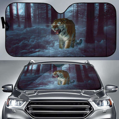 Tiger Predator Forest Surreal FantasyK K Car Sun Shade