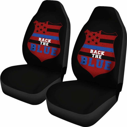 Back The Blue Police Usa Car Seat Covers
