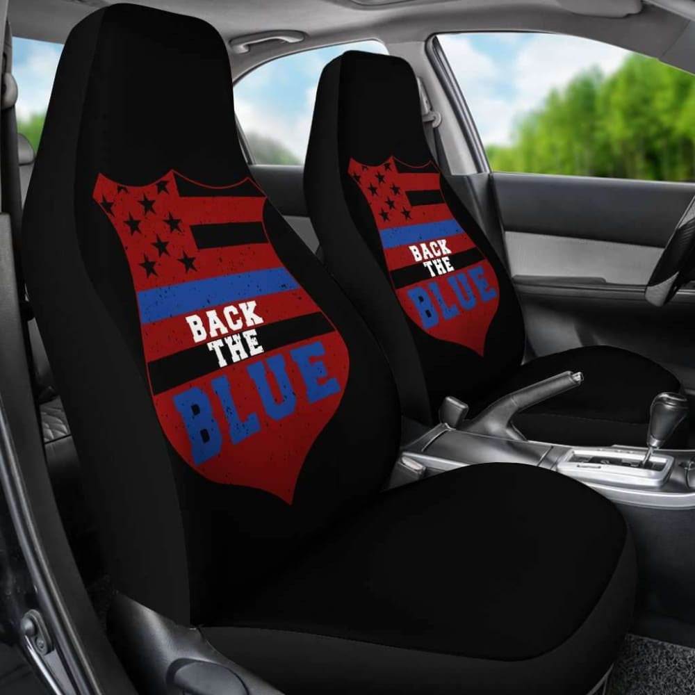 Back The Blue Police Usa Car Seat Covers