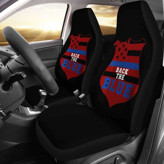 Back The Blue Police Usa Car Seat Covers