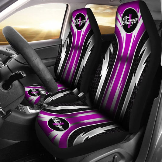 Front Dodge Charger Seat Covers Pink