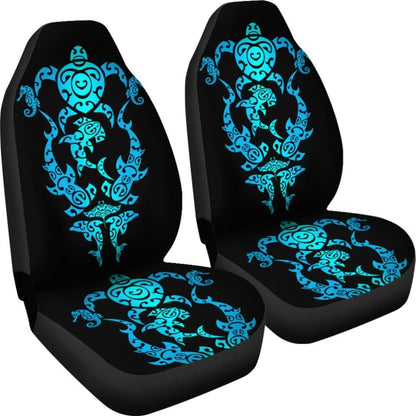 Tribal Blue Turtles Sharks & Dolphins Car Sear Covers