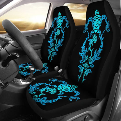 Tribal Blue Turtles Sharks & Dolphins Car Sear Covers