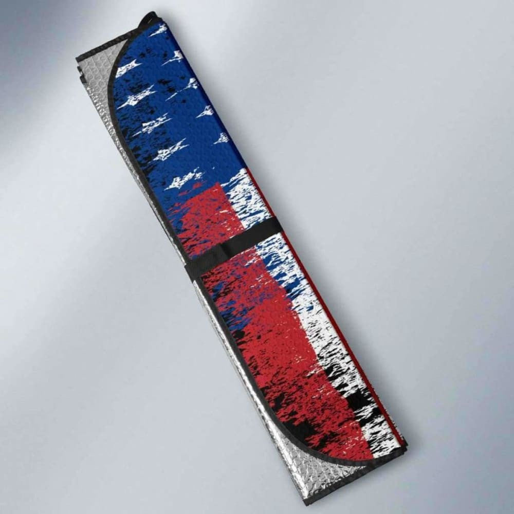 Distressed American Flag Auto Sun Car Shades