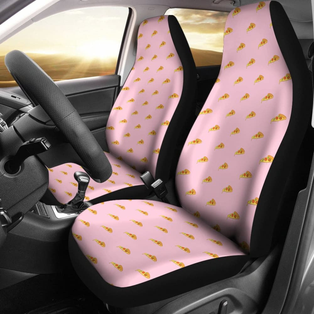 Pizza Design Pattern Universal Fit Car Seat Covers