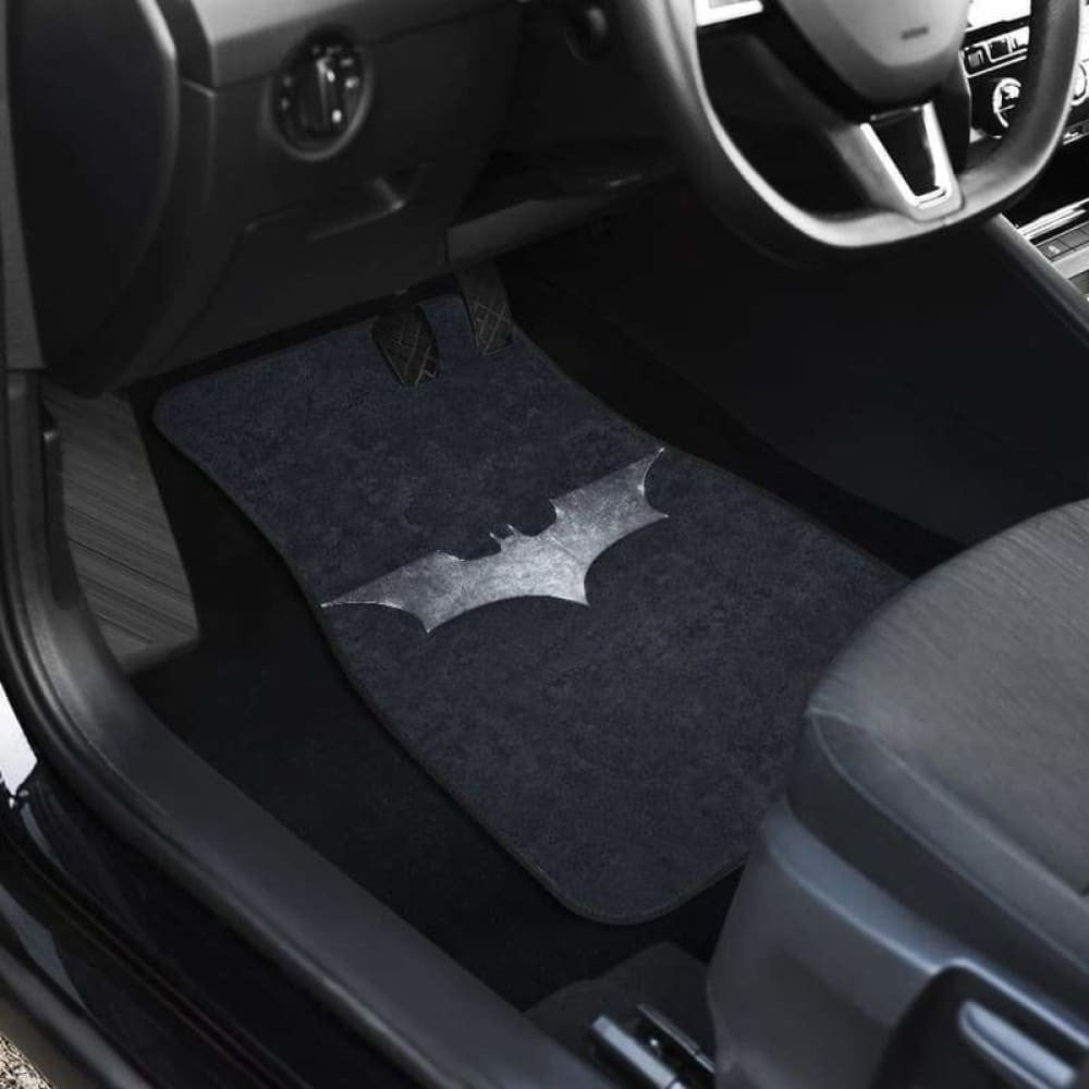 Batman Silver Logo Car Floor Mats