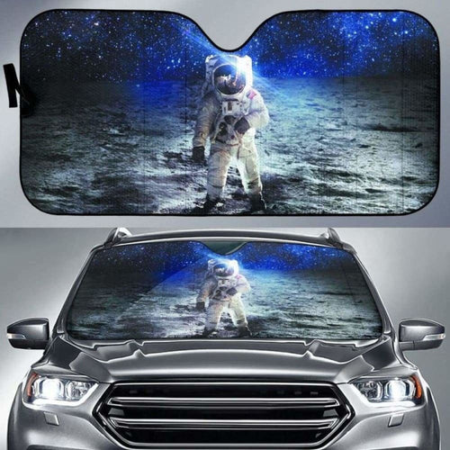 Astronaut on the Moon in The Galaxy car auto sunshades