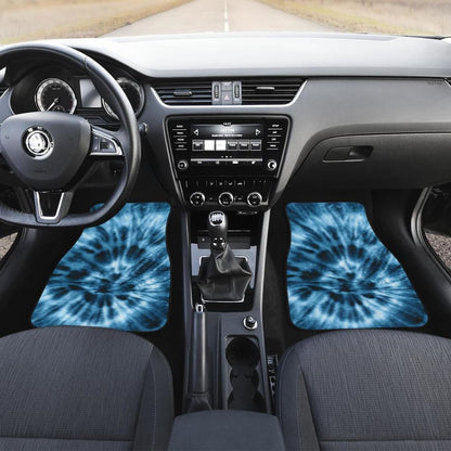 Blue Tie Dye Car Floor Mats