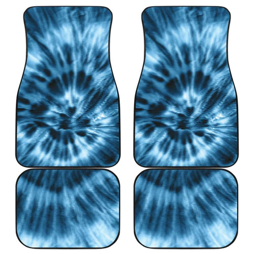 Blue Tie Dye Car Floor Mats