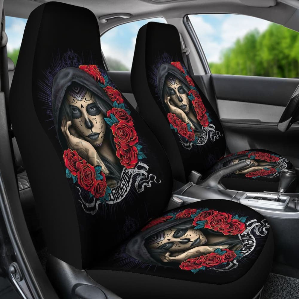 Darkside Sugar Skull Car Seat Covers