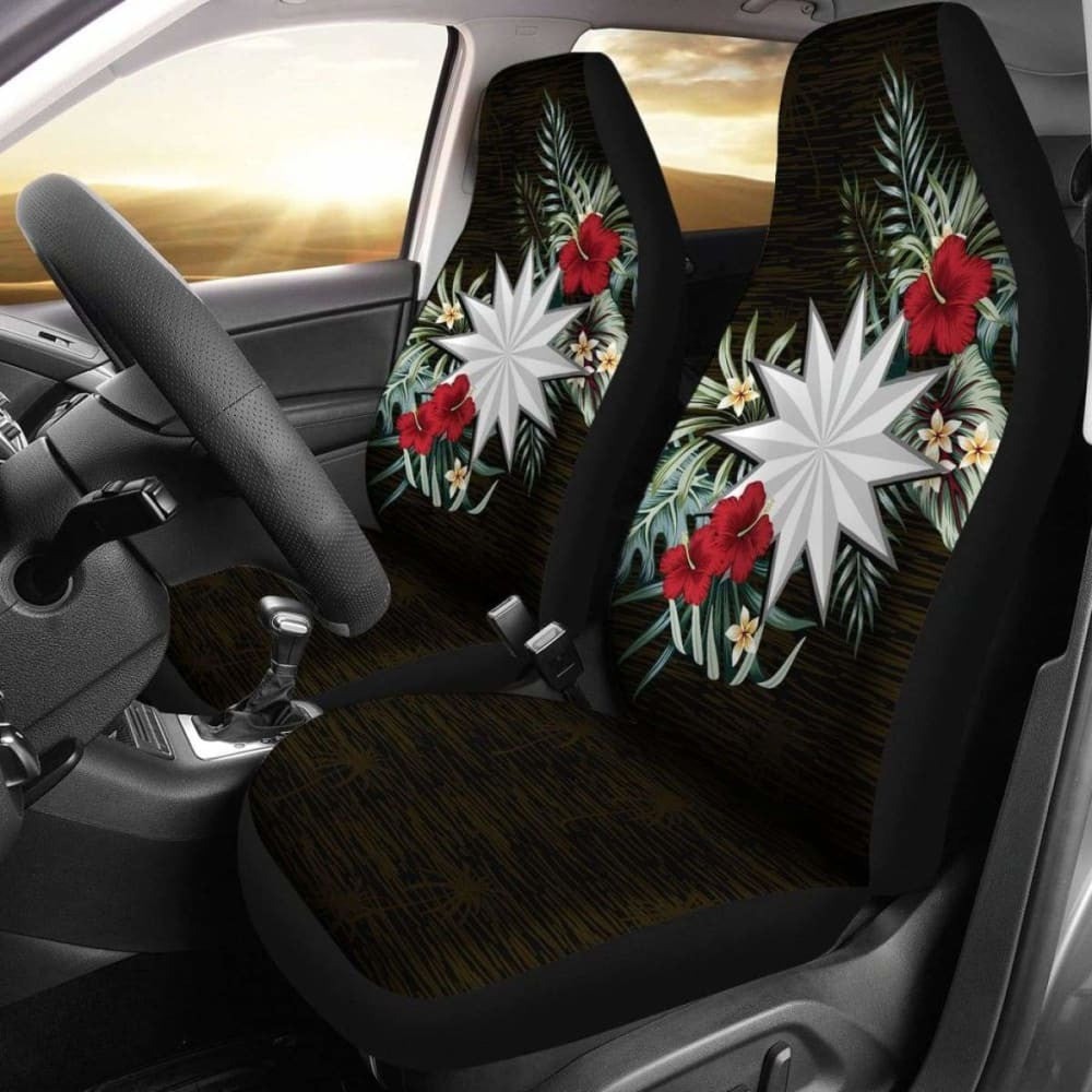 Nauru Hibiscus Car Seat Covers