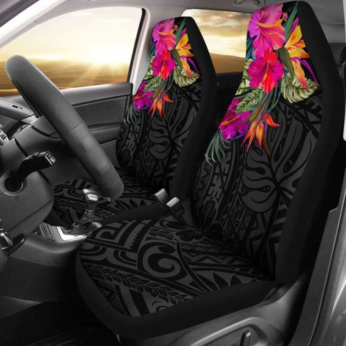 Polynesian Car Seat Covers - Hibiscus Pattern -