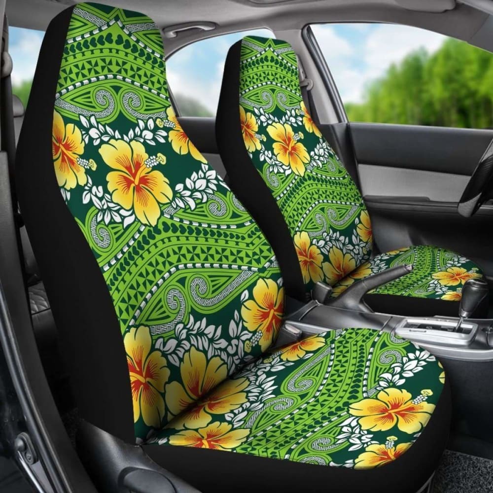 Polynesian Car Seat Covers - Polynesian Hibiscus Patterns - Bn