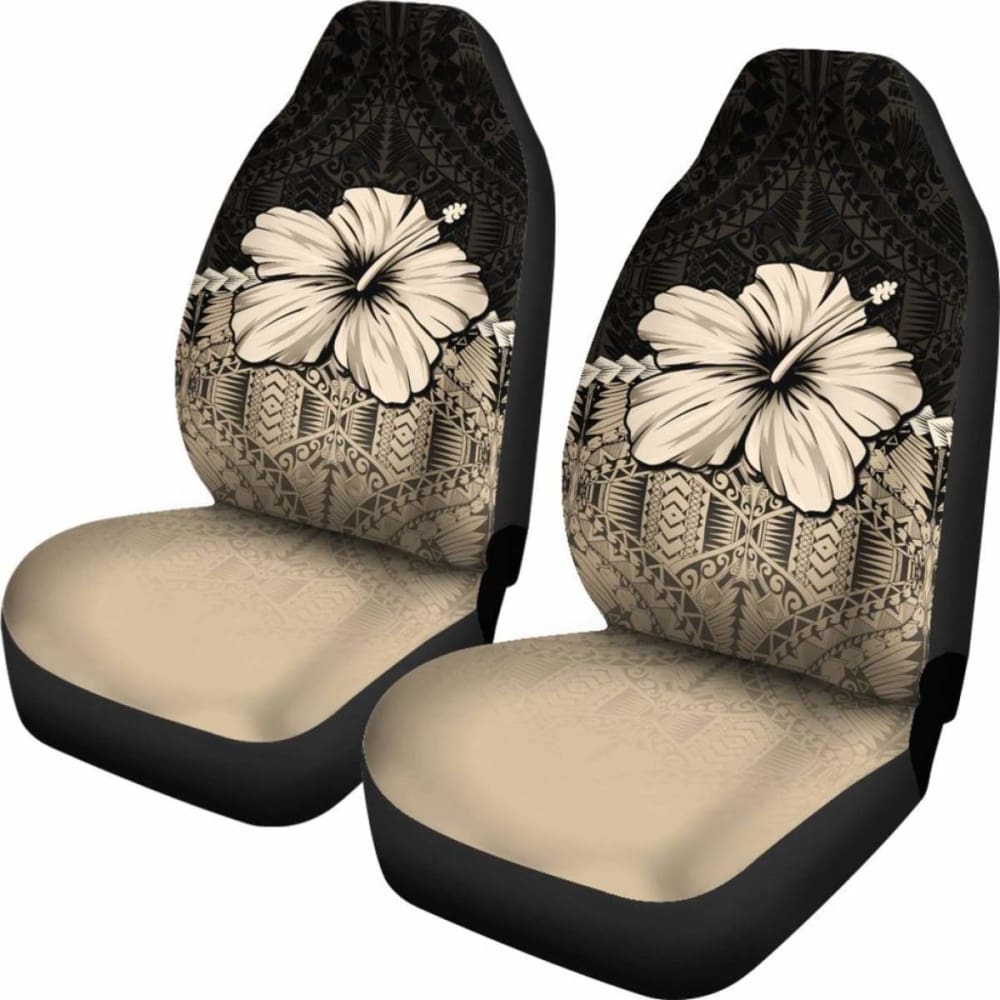 Polynesian Car Seat Covers Hibiscus Gold