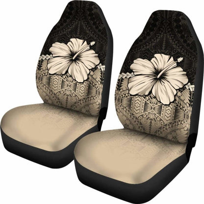 Polynesian Car Seat Covers Hibiscus Gold