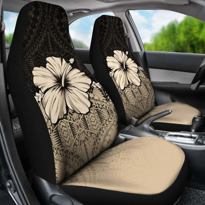 Polynesian Car Seat Covers Hibiscus Gold