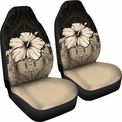 Polynesian Car Seat Covers Hibiscus Gold