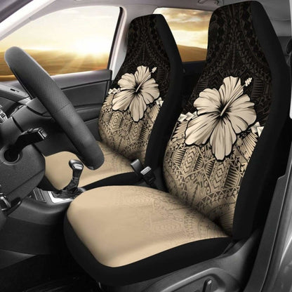 Polynesian Car Seat Covers Hibiscus Gold