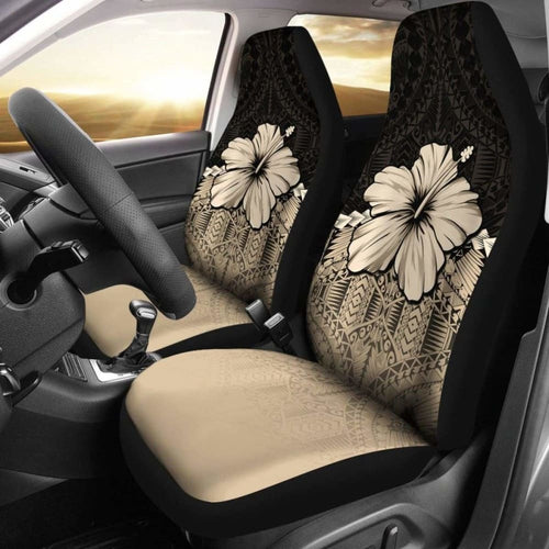 Polynesian Car Seat Covers Hibiscus Gold