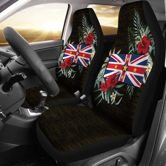 Niue Hibiscus Car Seat Covers