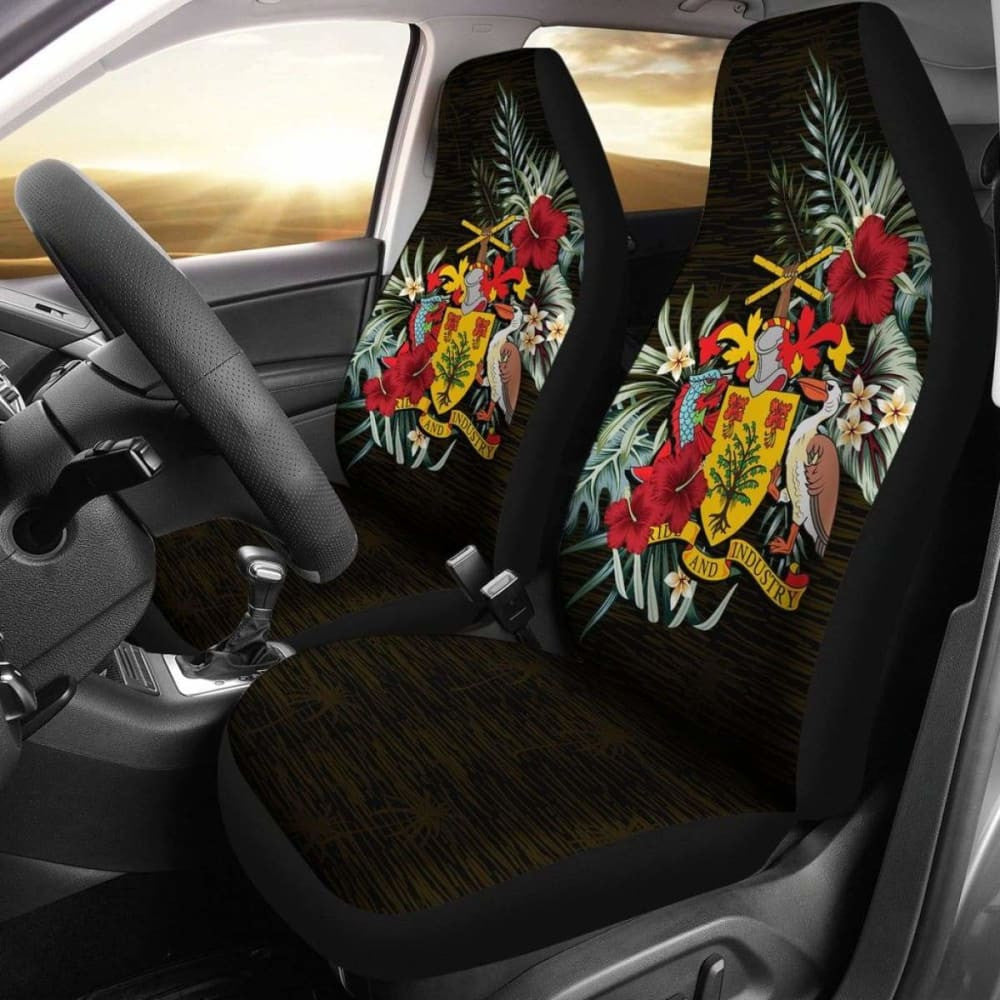 Barbados Hibiscus Car Seat Covers