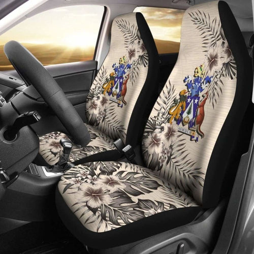 Norfolk Island Car Seat Covers The Beige Hibiscus (Set Of Two)
