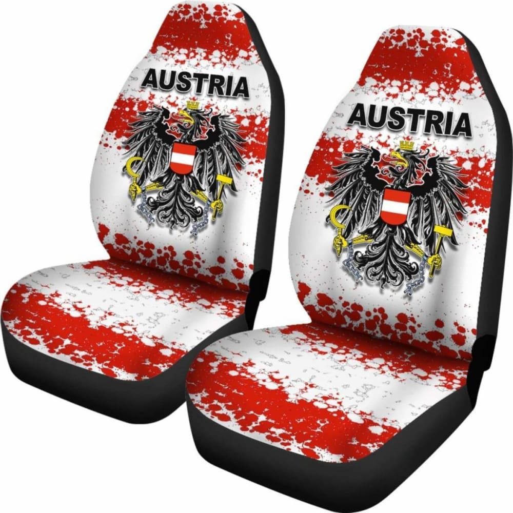 Austria Special Grunge Flag Car Seat Covers T