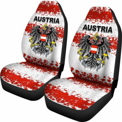 Austria Special Grunge Flag Car Seat Covers T