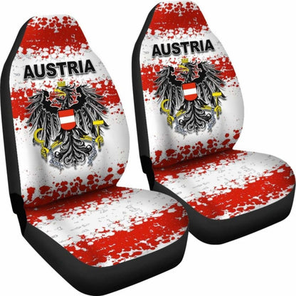 Austria Special Grunge Flag Car Seat Covers T
