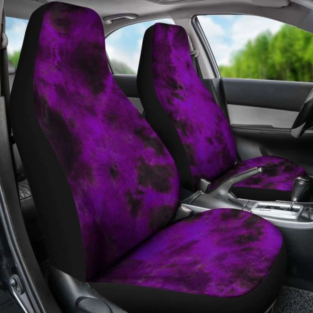Purple Tie Dye Grunge Car Seat Covers