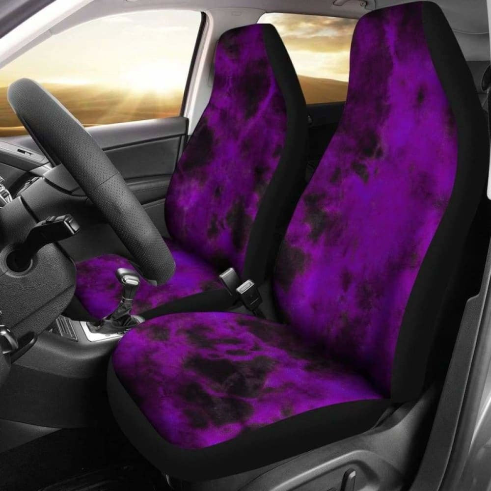 Purple Tie Dye Grunge Car Seat Covers