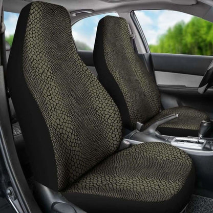 Olive And Black Snake Reptile Car Seat Covers Skin