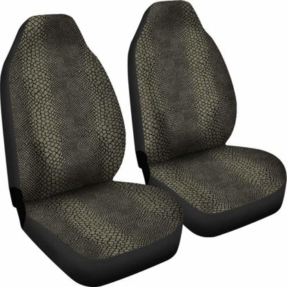 Olive And Black Snake Reptile Car Seat Covers Skin