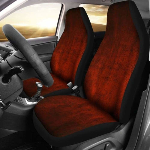 Red Grunge Car Seat Covers