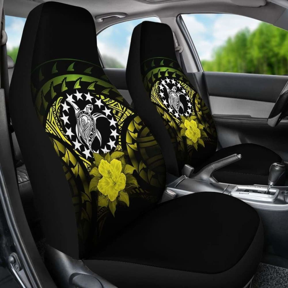 Cook Islands Car Seat Cover Hibiscus