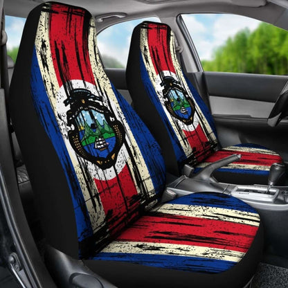 Costa Rica Grunge Flag Car Seat Cover