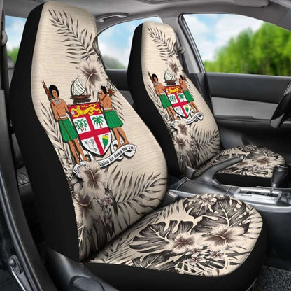 Fiji Car Seat Covers The Beige Hibiscus (Set Of Two)