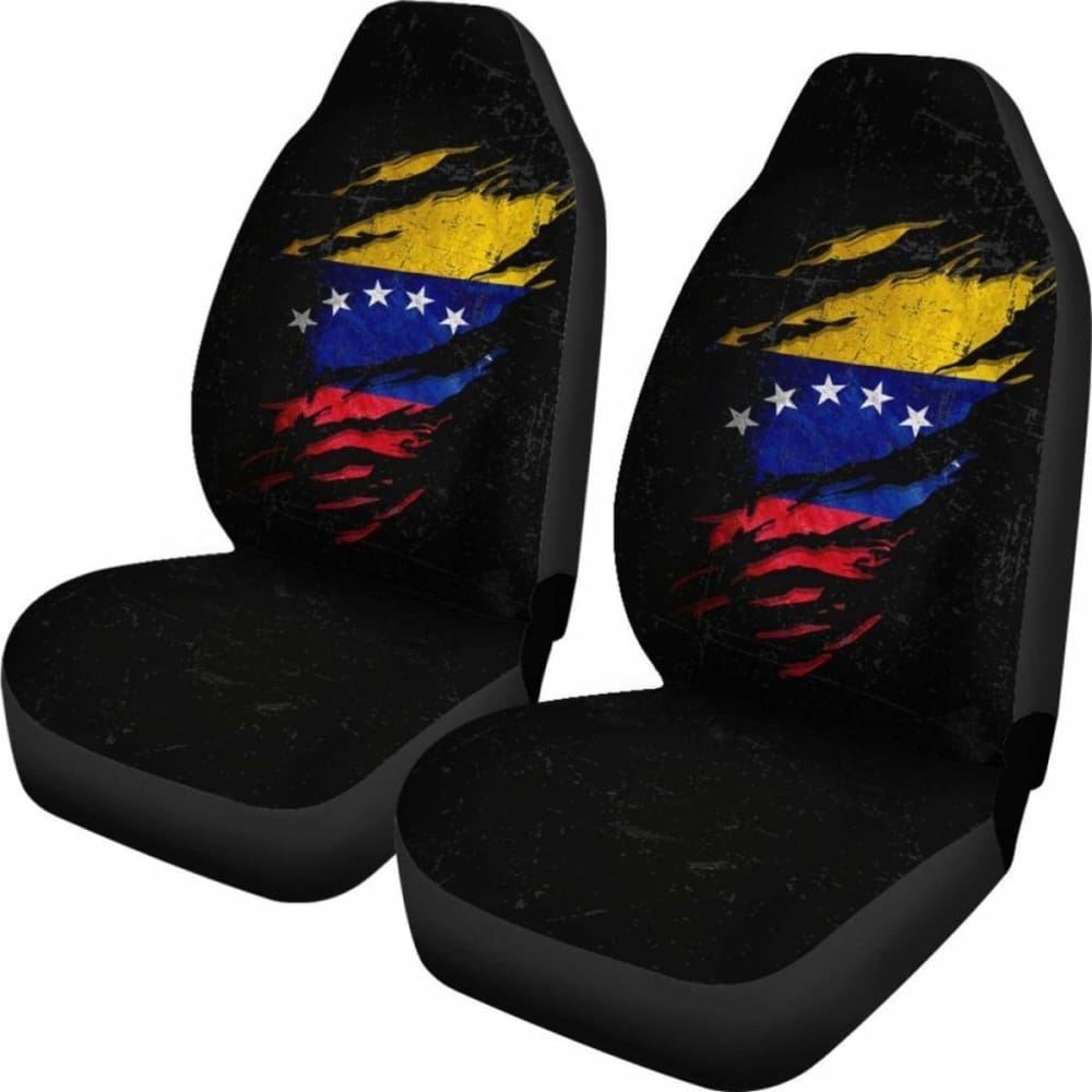 Venezuela In Me Car Seat Covers - Special Grunge Style (Set Of Two)