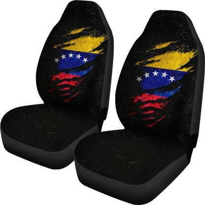 Venezuela In Me Car Seat Covers - Special Grunge Style (Set Of Two)