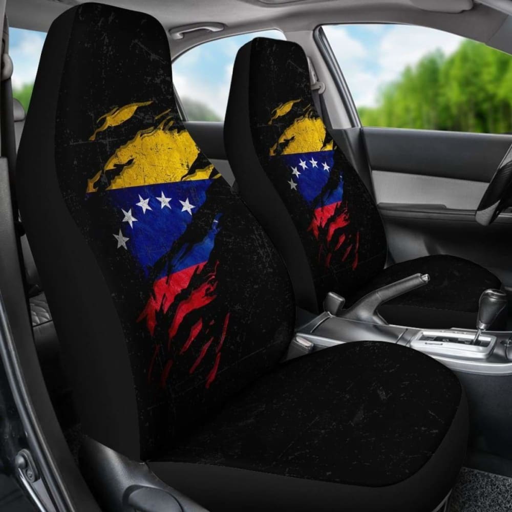 Venezuela In Me Car Seat Covers - Special Grunge Style (Set Of Two)
