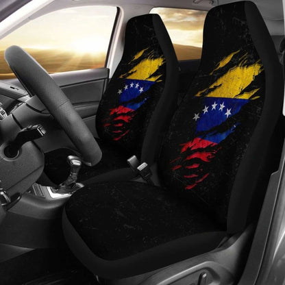 Venezuela In Me Car Seat Covers - Special Grunge Style (Set Of Two)