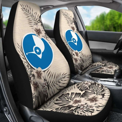 Yap Car Seat Covers The Beige Hibiscus (Set Of Two)