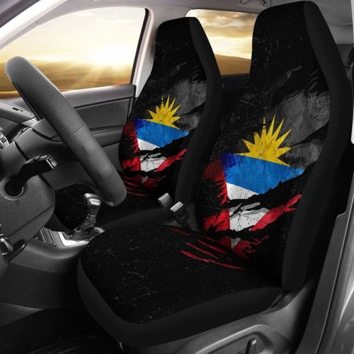 Antigua & Barbuda In Me Car Seat Covers - Special Grunge Style