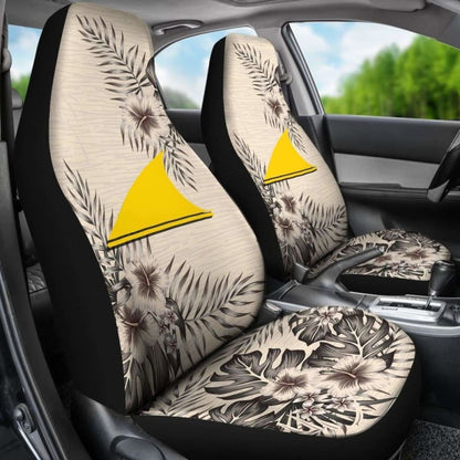 Tokelau Car Seat Covers The Beige Hibiscus (Set Of Two)