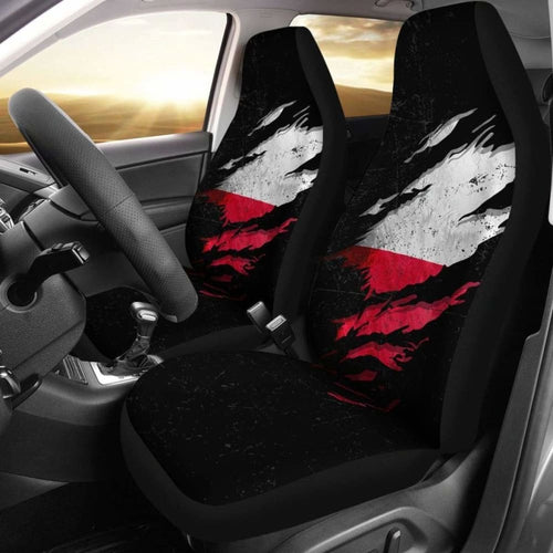 Poland In Me Car Seat Covers - Special Grunge Style