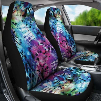Rainbow Tie Dye Grunge Car Seat Covers