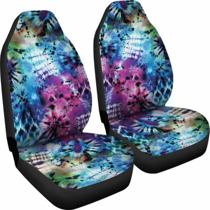 Rainbow Tie Dye Grunge Car Seat Covers