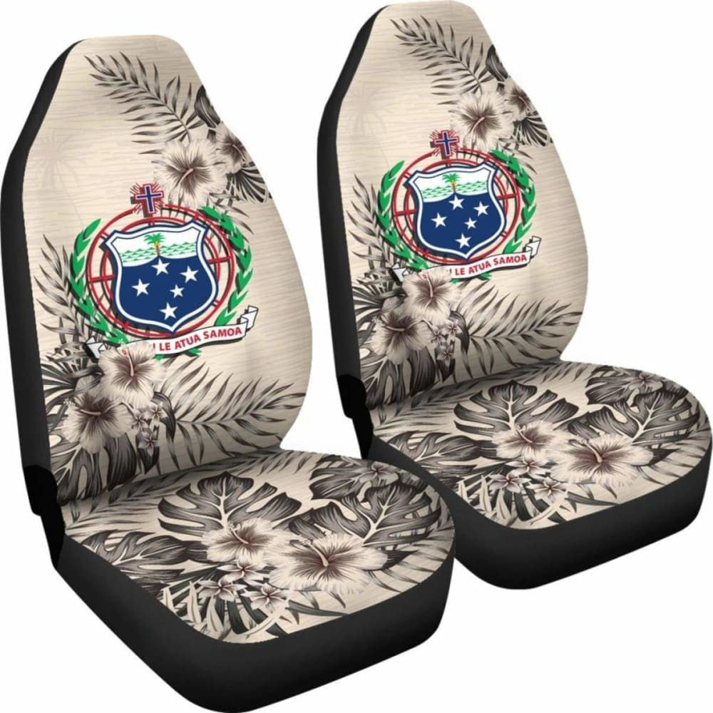 Samoa Car Seat Covers The Beige Hibiscus (Set Of Two)